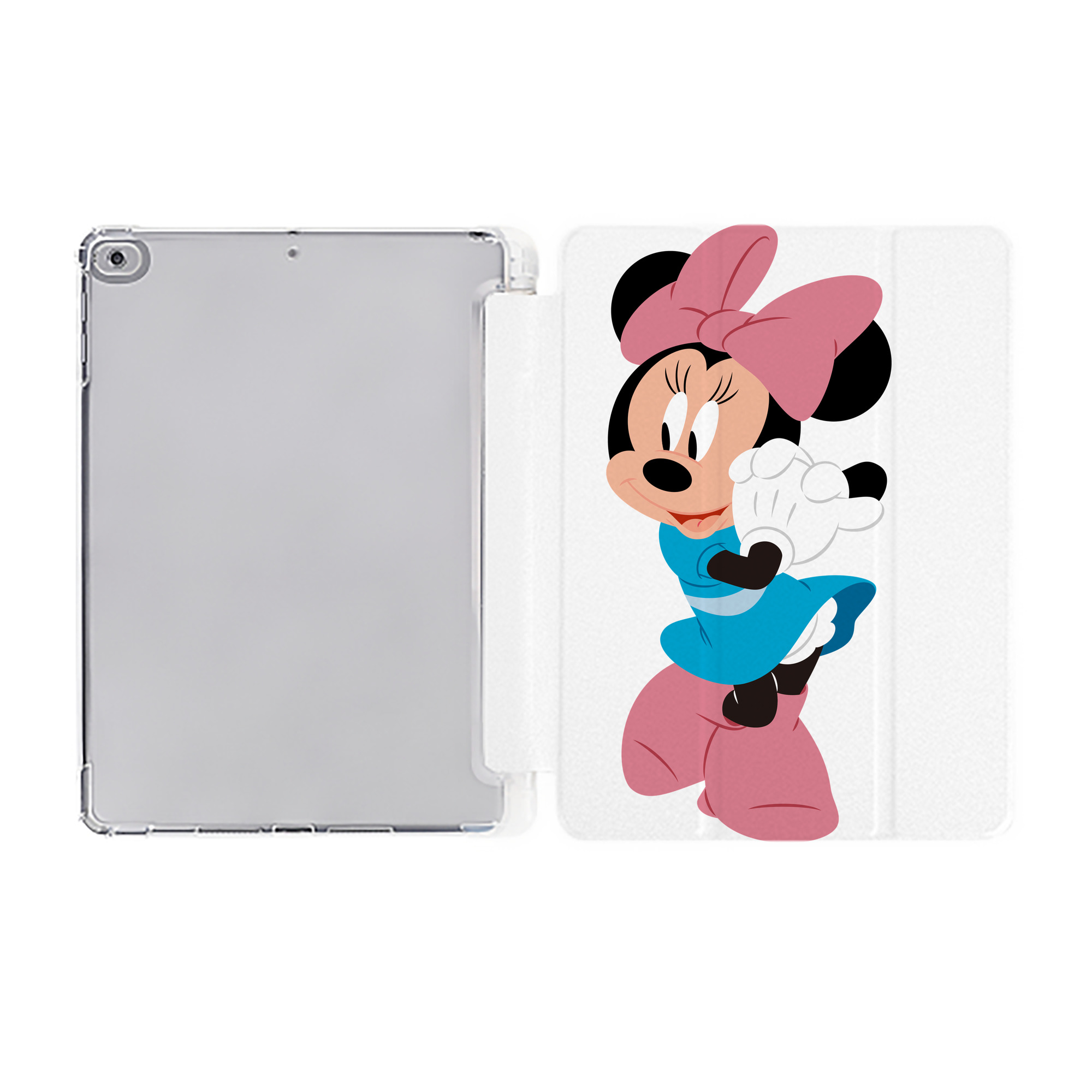 ミッキーマウス Mickey Mouse IPad ケース ペン収納付き 三つ折りスタンド PUレザー×シリコン 対応機種9.5/10.5/10.9インチ